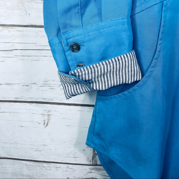 Soft Surroundings | Chambray button up tunic - Picture 4 of 10